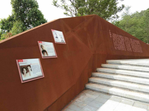 榆树耐候钢挡土墙